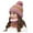 Pink, variant on Prolriy Beanie for Women, Womens Flocking Warm Thermal Hat Knitting Earmuffs Cycling Winter Hat Scarf Baseball Caps Wool Beanie Winter Hats for Women Beige