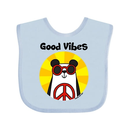

Inktastic GOOD VIBES Gift Baby Boy or Baby Girl Bib