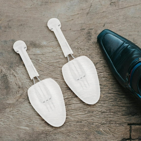 Masteelf 4pcs Adjustable Plastic Shoe Trees Shoe Stretcher And Shaper Preventing Deformation Universal Forms For Leather Shoes Sneakers And Casual