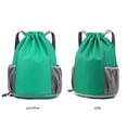 thumbnail image 2 of Bolsas De Hombro Bolso de baloncesto Oxford con cordón de alta capacidad para deportes al aire libre (verde), 2 of 6