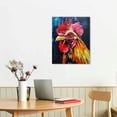 thumbnail image 3 of Chicken Wall Art Rooster Pictures Wall Decor  Print Painting Home Decoration Artwork For Living Room Office Kitchen Bathroom  12*16in/16*20in, 3 of 5