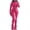 Hot Pink, variant on Valora Women Fashion Outfit Women’ s Trousers Suit Set for Two Piece Outfits Bodysuit Top Skinny Pants Tracksuit Casual Wear XL