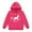 Hot Pink, variant on Toddler Girls Hoodies Sweatshirts Winter Warm Cartoon White Horse Print Kids Pullover Hoodie With Drawstring Pocket Long Sleeve Ranch Clothes Hot Pink Size 2-3T