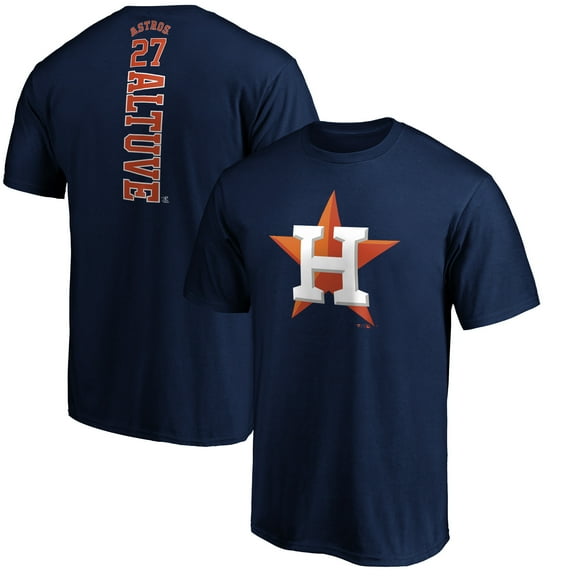 Men's Jose Altuve Navy Houston Astros Playmaker Name & Number T-Shirt