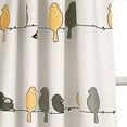 thumbnail image 3 of Rowley Birds Room Darkening Window Curtain Yellow/Gray Set 52x84+2, 3 of 3