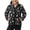 Black Dog Paw, variant on Kids Fleece Jacket Pumpkin Leaf Goose Print, 3Y, Kids Zip Up Fleece Jacket, Faux Sherpa Lined, Windproof Stand-Up Collar, Long Sleeve Winter Outerwear with Pockets