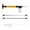 Yellow, variant on VMWMSSR Manual Fruit Tree Pollination Duster Sprayer Kit, Extendable Stainless Steel Long Tube Hand Push Powder Applicator, Complete Multi Accessory Pollinator Tool For Garden(Red-18.3")