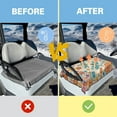 thumbnail image 4 of HUIACONG Flowers Dragonfly Universal Seat Covers for Golf Cart Anti-Slip Easy to Clean Golf Car Seat Towel Easy to Install and Clean Golfs Car Interior Decoration Compatible with EZGO Club Cars, 4 of 7