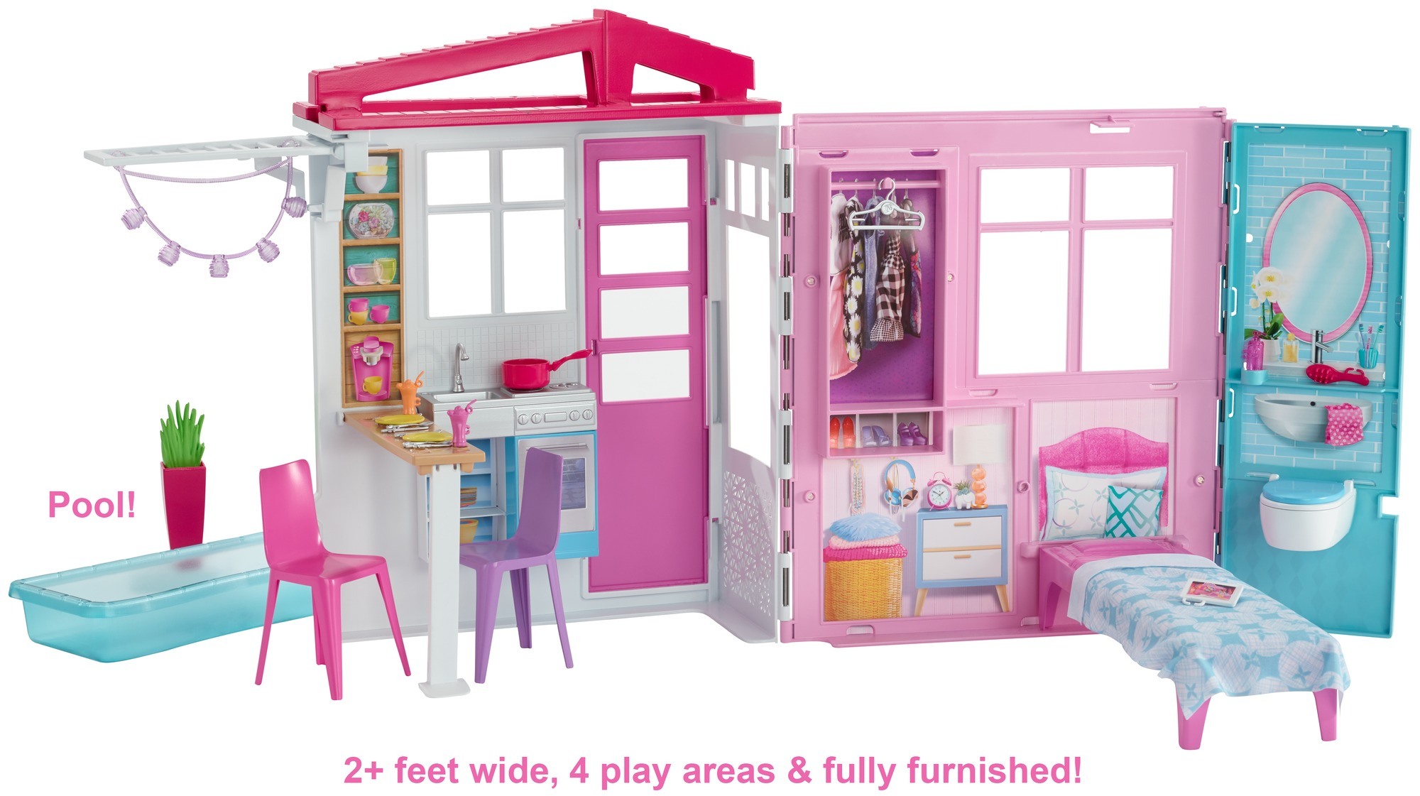 Barbie Estate Fully Furnished Close & Go House with Themed Accessories - image 4 of 7