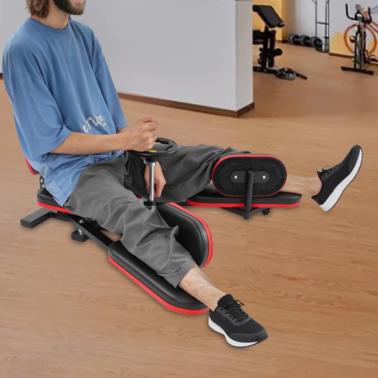 Water Rowing Machine, Hydraulic Resistance Rower with LCD Monitor, Foldable Home Exercise Rower for Full Body Workout, Quiet Rowing Machine for Home Gym