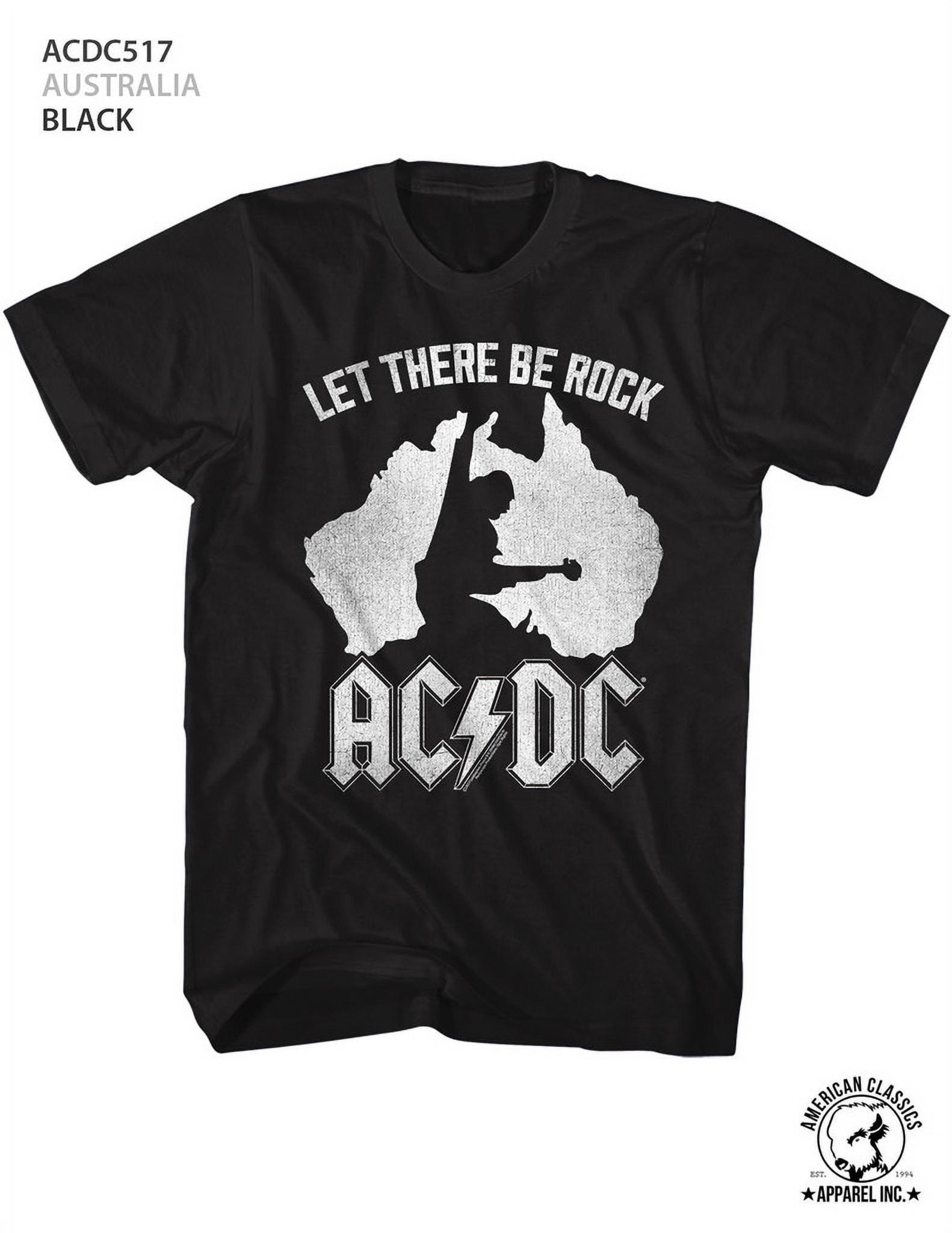 American Classics ACDC Back In Black Adult T-Shirt, Cotton, Black