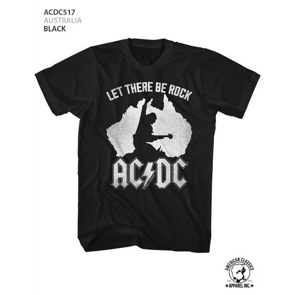 AC/DC Australia Black Adult T-Shirt