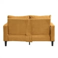 thumbnail image 6 of Dtwnek 57" Upholstered Loveseat Sofa with Wooden Frame, 2 Seat Small Space Saving Sofa Couch for Living Room Bedroom Apartment, Orange, 6 of 8