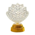 thumbnail image 2 of Battery Powered LED Night Light Decorative Table Lamp, Diamond-Cut Crystal Style with Gold Base, Portable Bedside Light for Bedroom, Party, Kids, 2 of 5