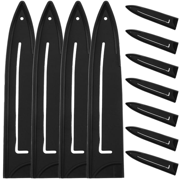LOLIPPYY 20Pcs Black Chef Knives Sheaths Universal Knives Protectors for Home Kitchen Use