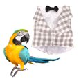 thumbnail image 4 of Traje de vuelo de loro ropa de loro de fácil limpieza linda camisa a cuadros amigable con la piel para fiesta, 4 of 8