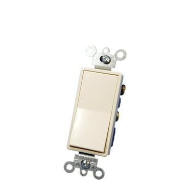 Leviton 5604-2A Almond Decora Four Way Rocker Light Switch 15A