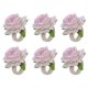 thumbnail image 1 of 6 unidades rosa tamaño del producto: 8x6 cm 45 cm servilleta con flor de rosa champán hebilla servilleta tejida con cuerda de cáñamo creativa ANGGREK  Otros, 1 of 8