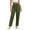 *Army Green, variant on VBVC Women's Cotton Linen Drawstring Pants , Casual Straight Leg Summer Pants For Women , Ladies' Lightweight Work Office Trousers with Pockets,Army Green,S-2XL