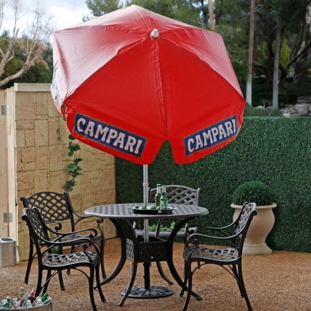 6 foot patio umbrella pole TheLAShop ft 8-Rib Wood Market Tilt Fringe Umbrella 5-10yr Crank lift height Gymax 6 FT Patio Umbrella
