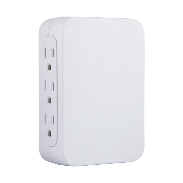 GE Pro 6-Outlet Side-Access Wall Adapter Surge Protector