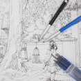thumbnail image 2 of 2pcs 2.0mm Mechanical Pencil Lead Pencil for Draft Drawing Carpenter Crafting Art Sketching with 24 Pcs Refill - Blue,2 x 2.0mm lead pencil (with 2 refill) 24 x 2.0mm refills,Blue, 2 of 8