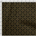 thumbnail image 4 of Soimoi Damask Print, Silk Fabric, Decor Sewing Fabric by The Yard 42 Inch Wide,Decorative Fabric for Shirts Suits Ties, Black & Yellow, 4 of 5