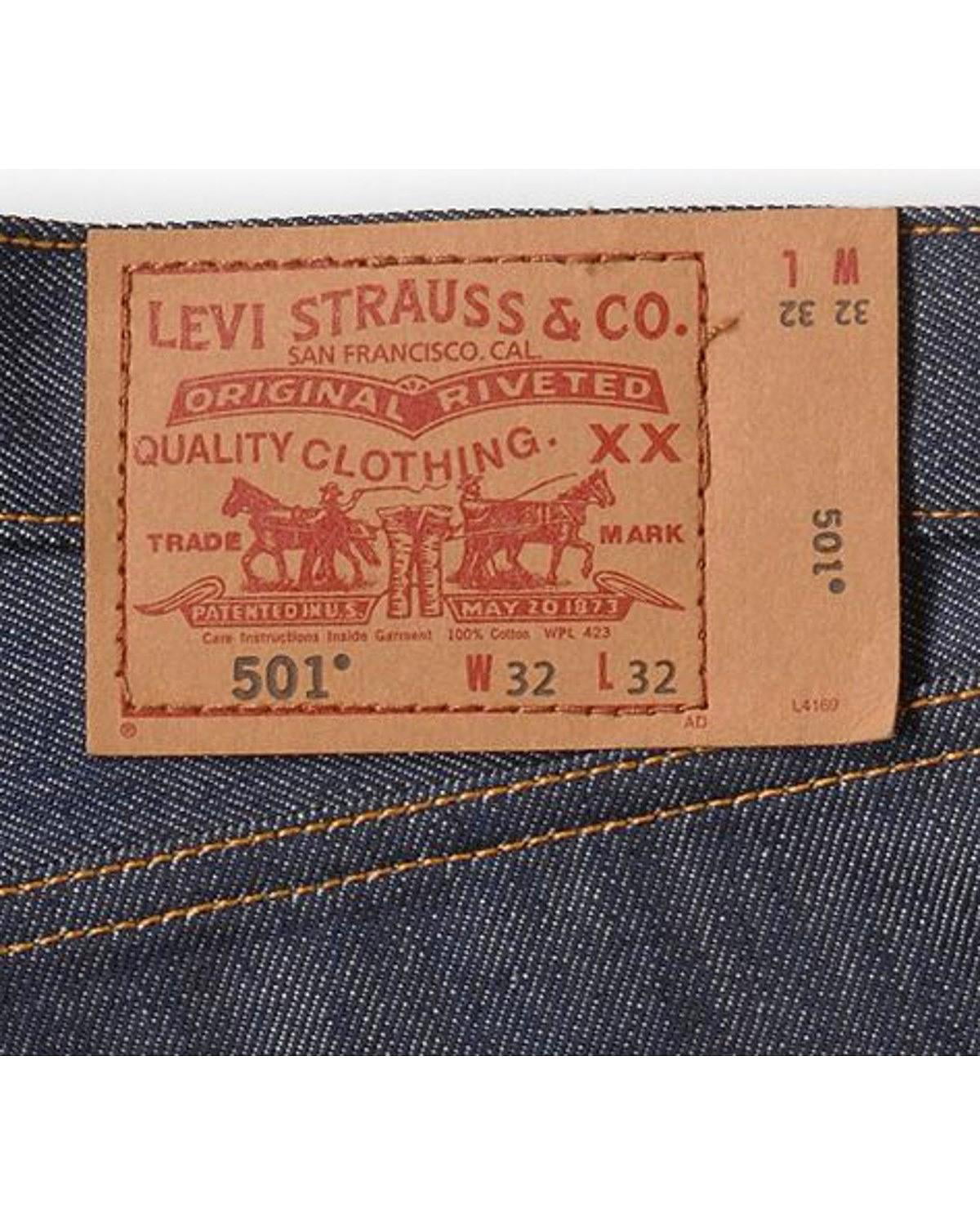 Levis® Strauss 501® Button Fly Original Jeans Shrink-to-Fit ® (00501-0000)