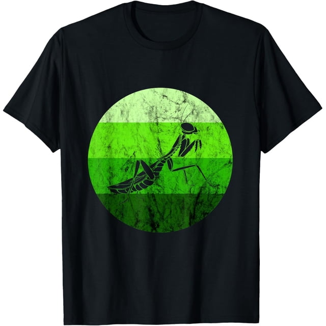 Praying Mantis Green Insect Retro Vintage Lover Bug Lover Camiseta