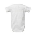 thumbnail image 2 of Rabbit Skins Infant 100% Cotton Jersey Lap Shoulder Short Sleeve Bodysuit, Ash, Newborn, 2 of 3