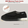 thumbnail image 4 of LongBay Women's Adjustable Diabetic Slippers Memory Foam Arthritis Edema Fuzzy House Shoes, 4 of 6