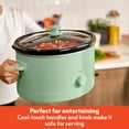 thumbnail image 6 of bella 6 Qt Manual Slow Cooker with 3 Temperature Settings, Ceramic Nonstick Coating, Dishwasher Safe Stoneware Pot & Tempered Glass Lid, Seaglass, 6 of 9