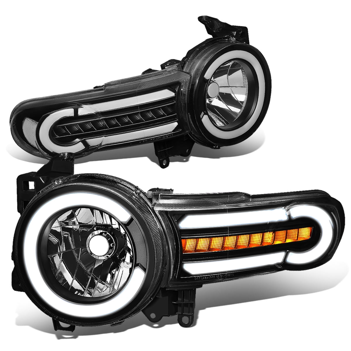 For 2007 To 2014 Toyota Fj Cruiser Pair Led Drl Sequential Turn