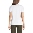 thumbnail image 2 of Lands' End Women's Petite Relaxed Supima Cotton V-Neck T-Shirt, 2 of 5