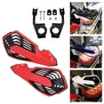 thumbnail image 1 of Manoplas de rejilla shamjiam para motocicleta 7/8 22 mm negro y rojo, 1 of 7