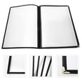 thumbnail image 2 of Sipeihong Transparent Menu Covers A4 Size - Restaurant Kitchen Supplies - 4 Pages, 2 of 10