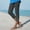 Dark Gray, variant on BUIGTTKLOP Capri Leggings for Women Dressy Causal High Waisted Lace Patchwork Cropped Pants Stretch Ladies Pull on Summer Capris