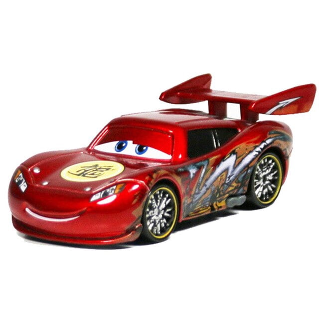 Disney-Coche de juguete Pixar Cars 3 y 2 para niños, juguete de Metal fundido a presión, Rayo McQueen, Jackson Storm Ramirez, regalo de cumpleaños y Navidad, 1:55