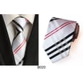 thumbnail image 3 of Extra Long Formal Ties for Big and Tall Men - Set of 3 Jacquard Woven Neckties with Classic Patterns for Business, Wedding, and Professional Events, 3 of 4