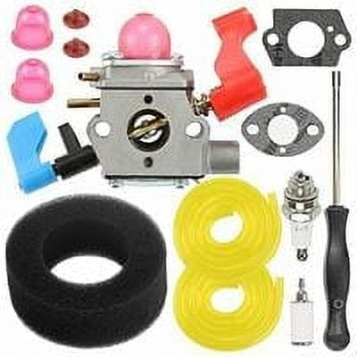 530071775 Carburador con kit de filtro de aire para soplador de gas Poulan Weedeater PPBVM200 PPBVM200LE WT200LE BV1800LE BV1650LE BV2000LE BV1650 BV1850, reemplaza a WT-784 530071632 530071465