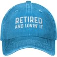 thumbnail image 1 of Retired and Lovin' It Hat for Men Baseball Cap Adjustable Hats, 1 of 8