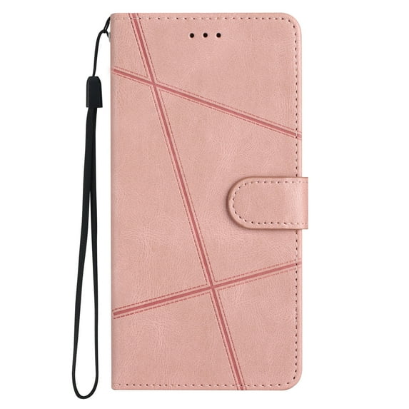 Tarise Galaxy S23 5G Flip Wallet Phone Case, PU Leather Kickstand Wrist Strap Card Holders Shockproof TPU Inner Shell Slim Magnetic Solid Color Case Cover for Samsung Galaxy S23 5G 6.1" 2023, Rosegold