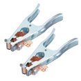 thumbnail image 1 of Pinza de tierra para soldadura Uxcell 500A, pinza de máquina de soldadura en forma de A de hierro, clip de cable de tierra de cobre 2Pcs, 1 of 4