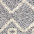 thumbnail image 3 of A2Z Rug Moderne & Traditionnel Marocain 5535 Gris Clair Shaggy Zone Tapis, 3 of 7