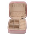 thumbnail image 2 of Caja De Joyería Pequeña, Exquisita Caja De Joyería De Viaje De Cuero PU Impermeable Portátil Para Viajes De Negocios Para Collares Pulseras Para Vacaciones, 2 of 7