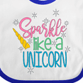 thumbnail image 4 of Inktastic Sparkle Like a Unicorn Boys or Girls Baby Bib, 4 of 4