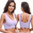 thumbnail image 6 of Sngxgn Womens Longline Sports Bra Padded Workout Crop Tank Tops(Pink,XXXL), 6 of 8