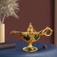 thumbnail image 4 of Lámpara Estatua Lámpara Mito Lámpara de los Deseos Olla Lámpara de Aceite de Mesa Clásica Artesanía Árabe para Verde, 4 of 8