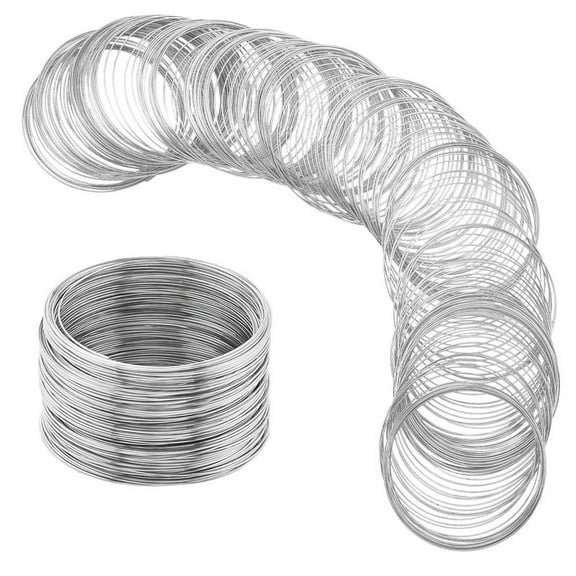 400 Loops Memory Wire Bracelets Jewelry Memory Wire Cuff Bangle Steel Beading Wires Findings