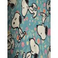 thumbnail image 3 of MJC Womens Peanuts Snoopy Floral Print Light Blue Lounge Pants (Large), 3 of 3